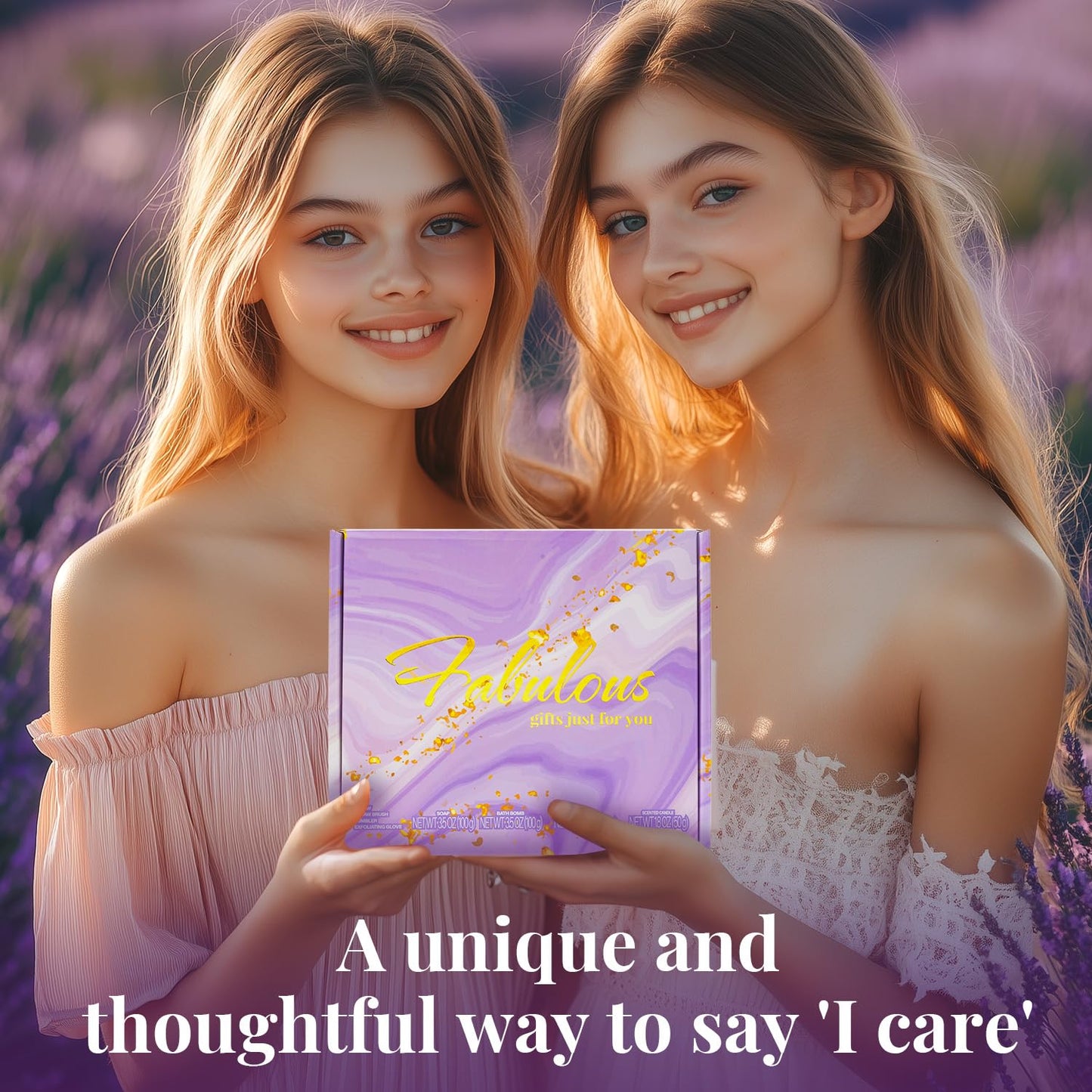 Purple Spa Gift Basket for Women – Relaxing Lavender Self-Care Set