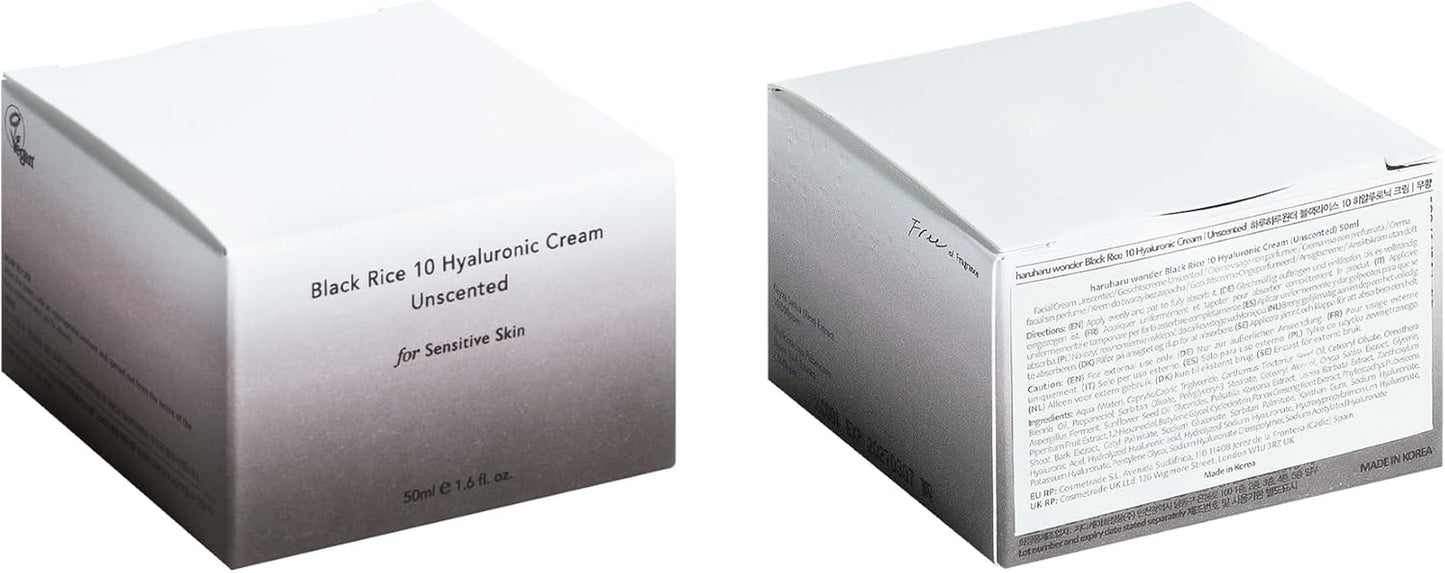 Korean Black Rice Hyaluronic Vegan Face Cream 50ml