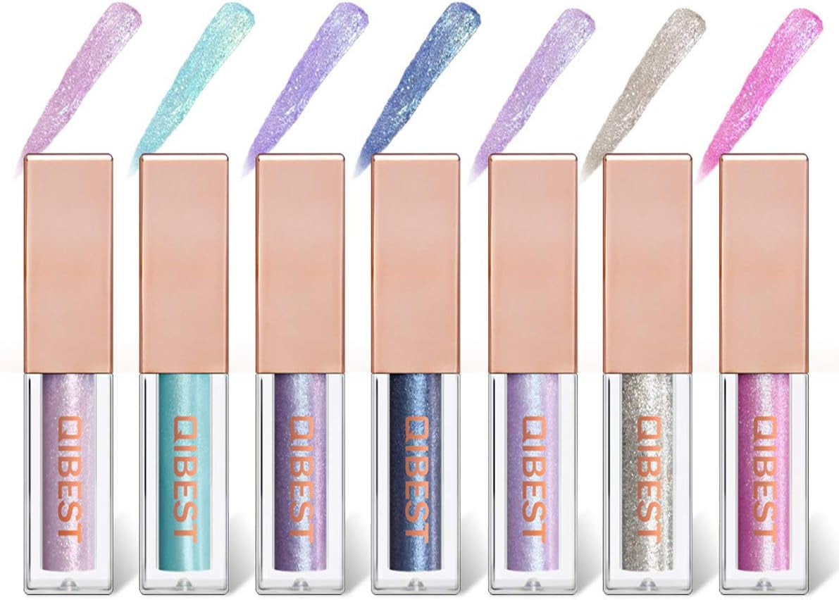 Diamond Glow Liquid Eyeshadow Set – 7 Colors Glitter