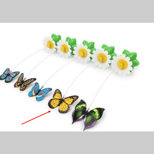 Electric Rotating Flower Interactive Pet Toy