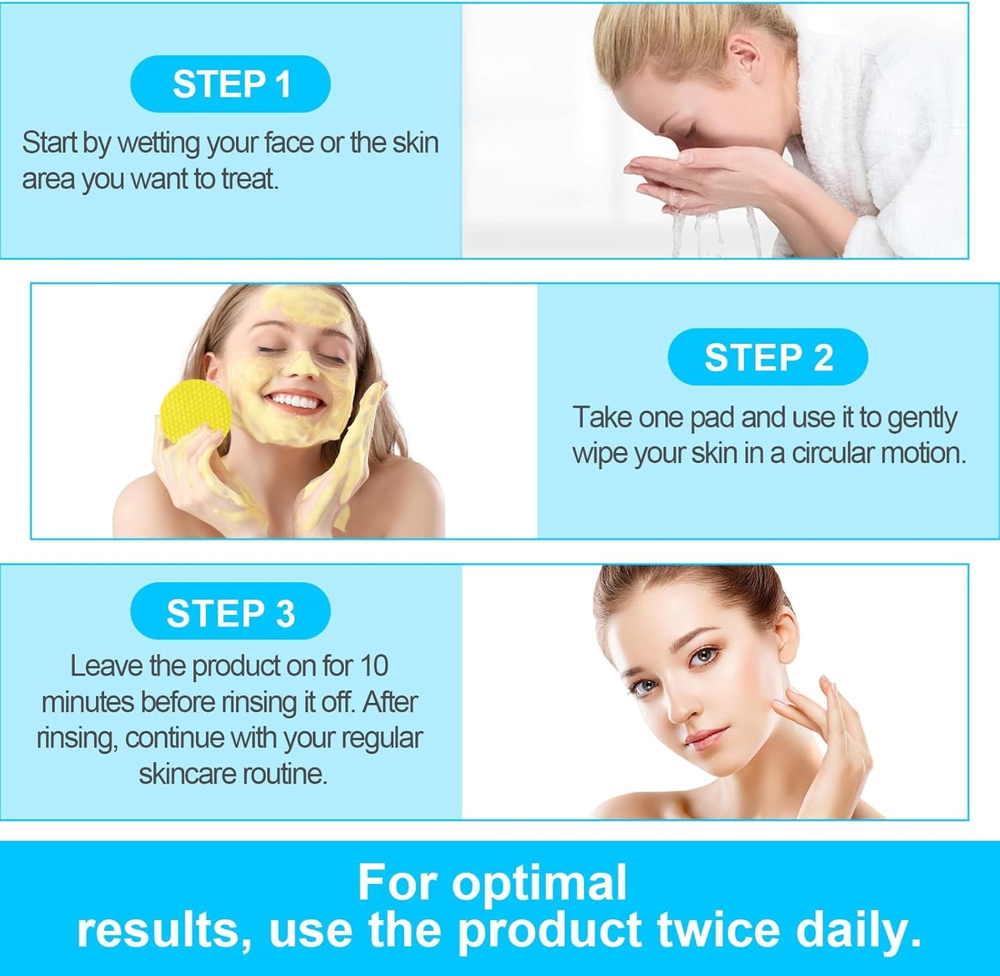 60 Turmeric Kojic Acid Pads – Exfoliating & Brightening