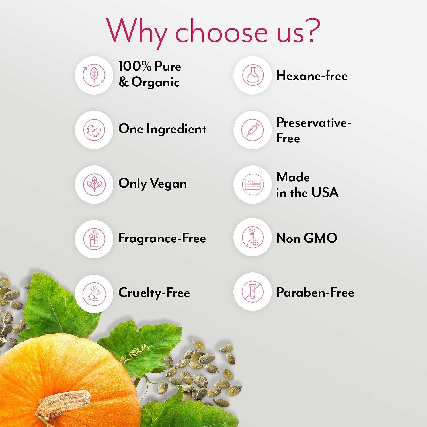 Pure Pumpkin Seed Oil – 100% Natural Hair, Skin & Nail Nourishment | Cold-Pressed 2oz