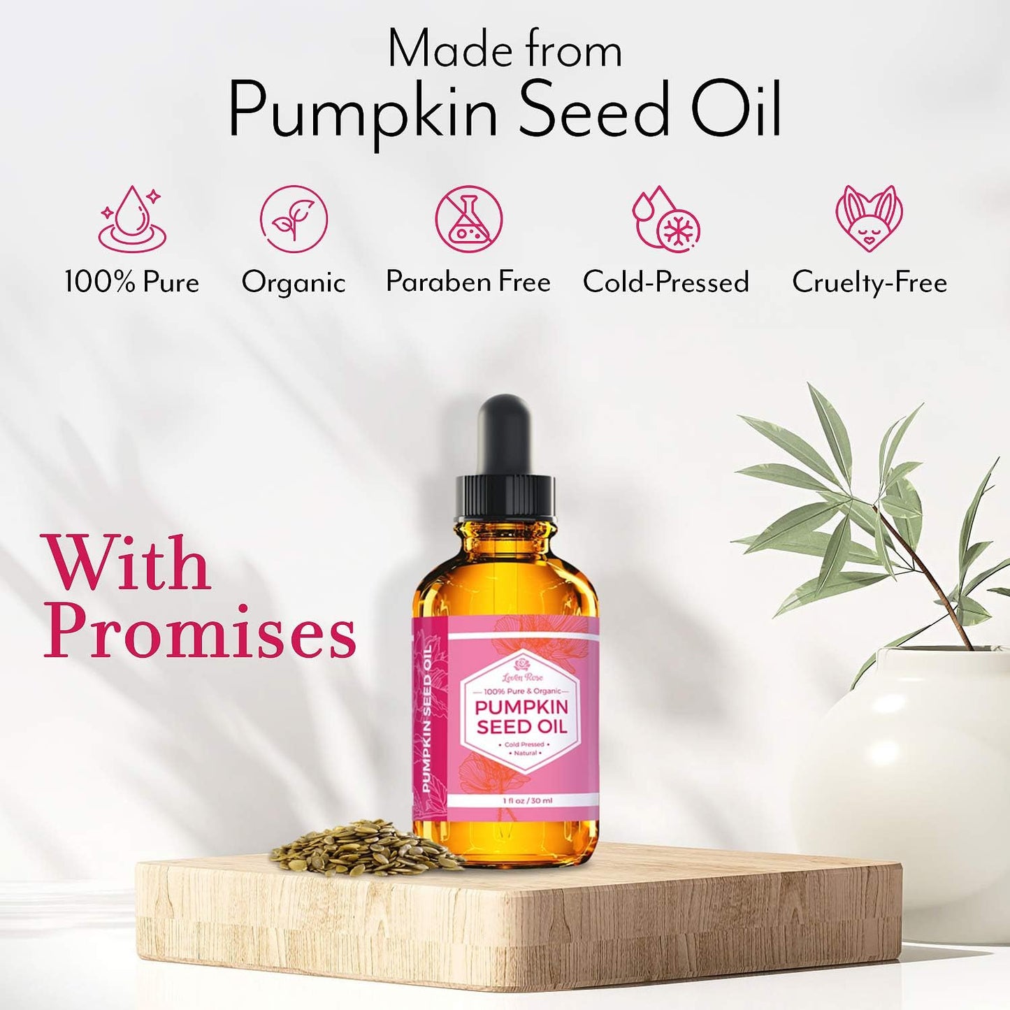 Pure Pumpkin Seed Oil – 100% Natural Hair, Skin & Nail Nourishment | Cold-Pressed 2oz