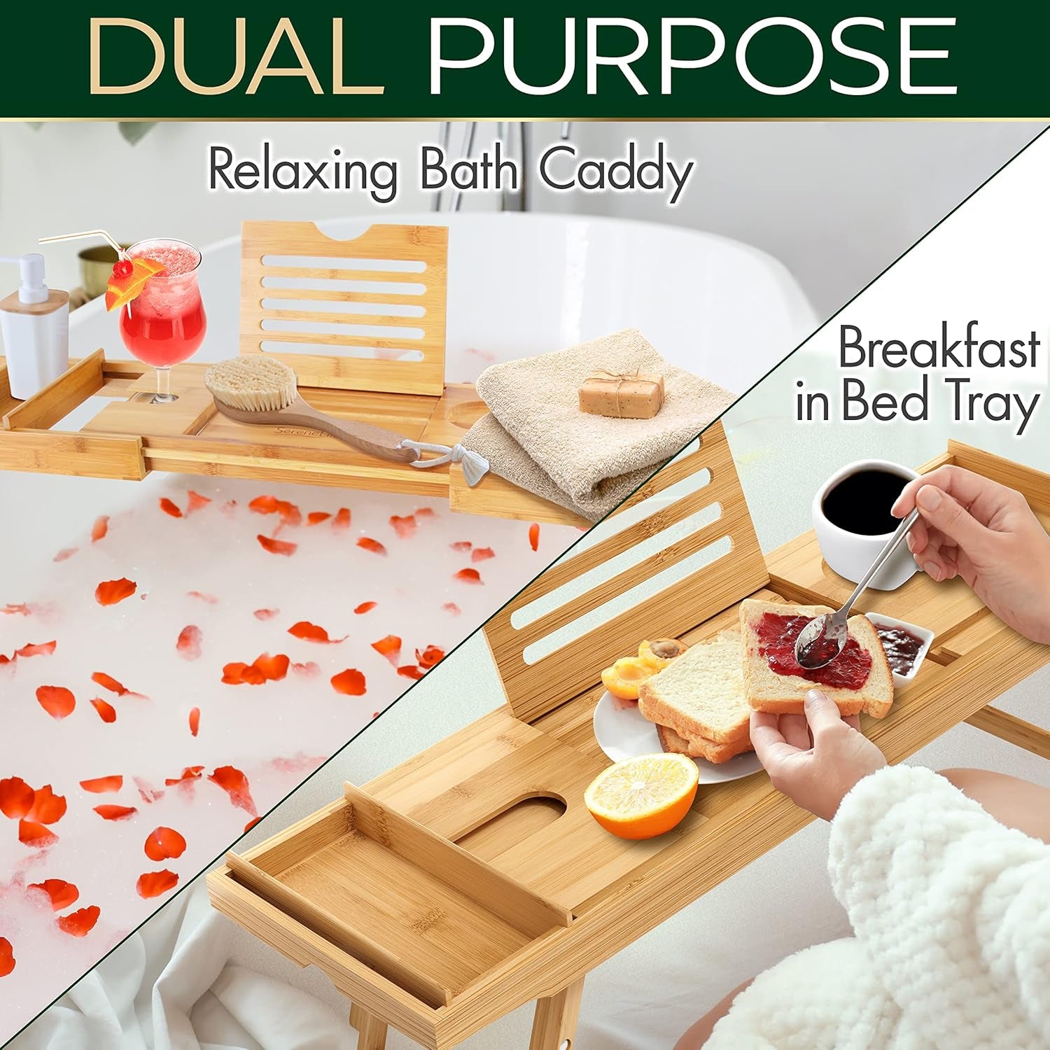 Bamboo Luxe Bath & Breakfast Tray™