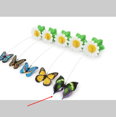 Electric Rotating Flower Interactive Pet Toy