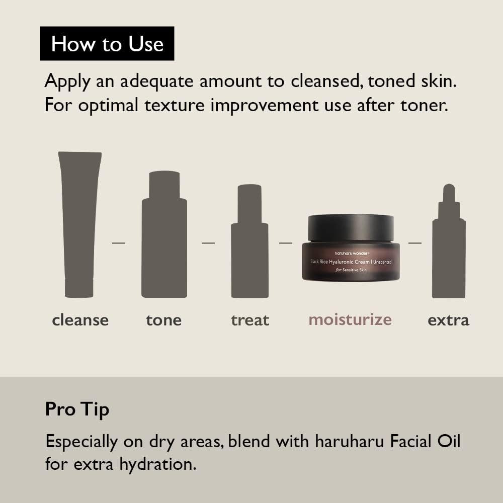 Korean Black Rice Hyaluronic Vegan Face Cream 50ml