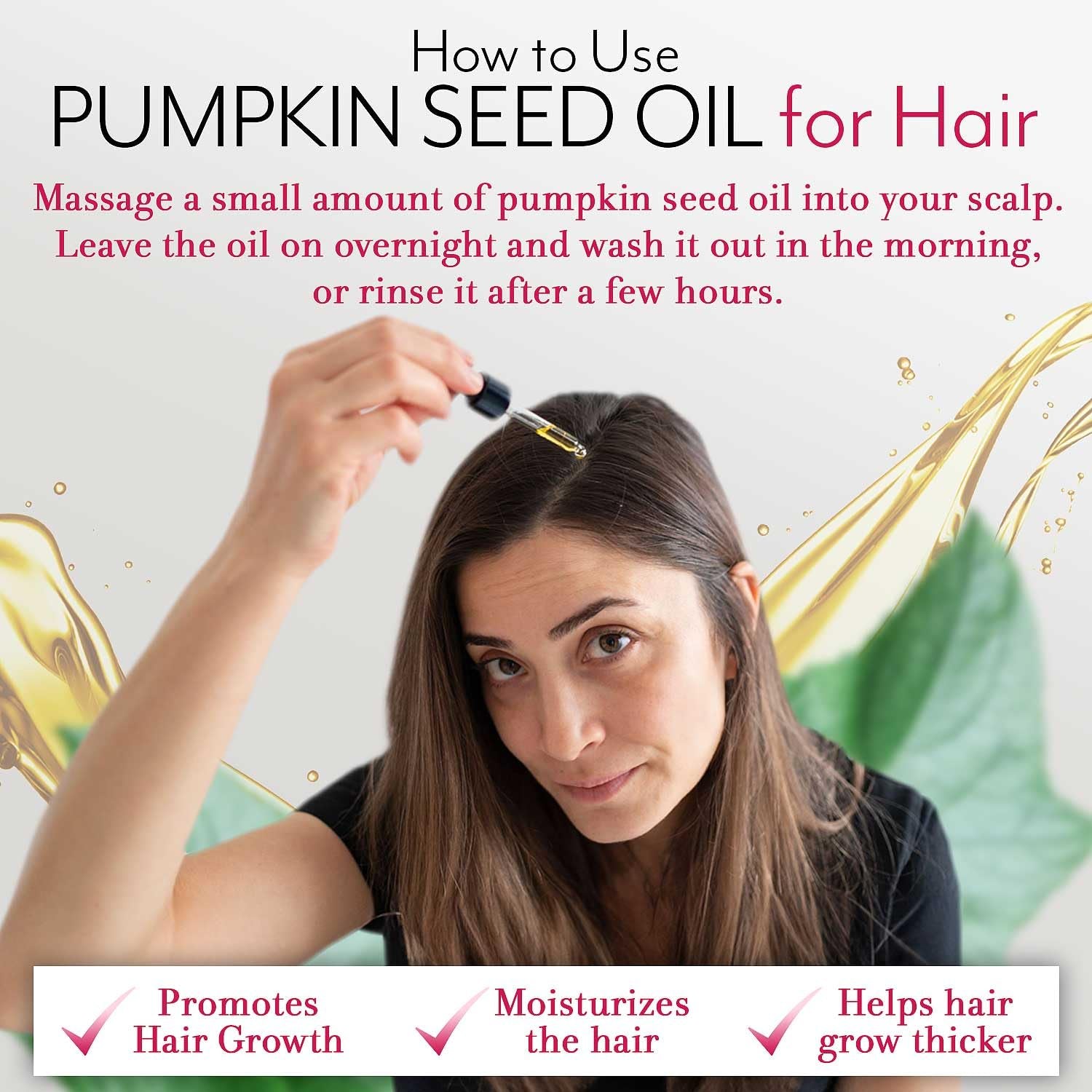 Pure Pumpkin Seed Oil – 100% Natural Hair, Skin & Nail Nourishment | Cold-Pressed 2oz