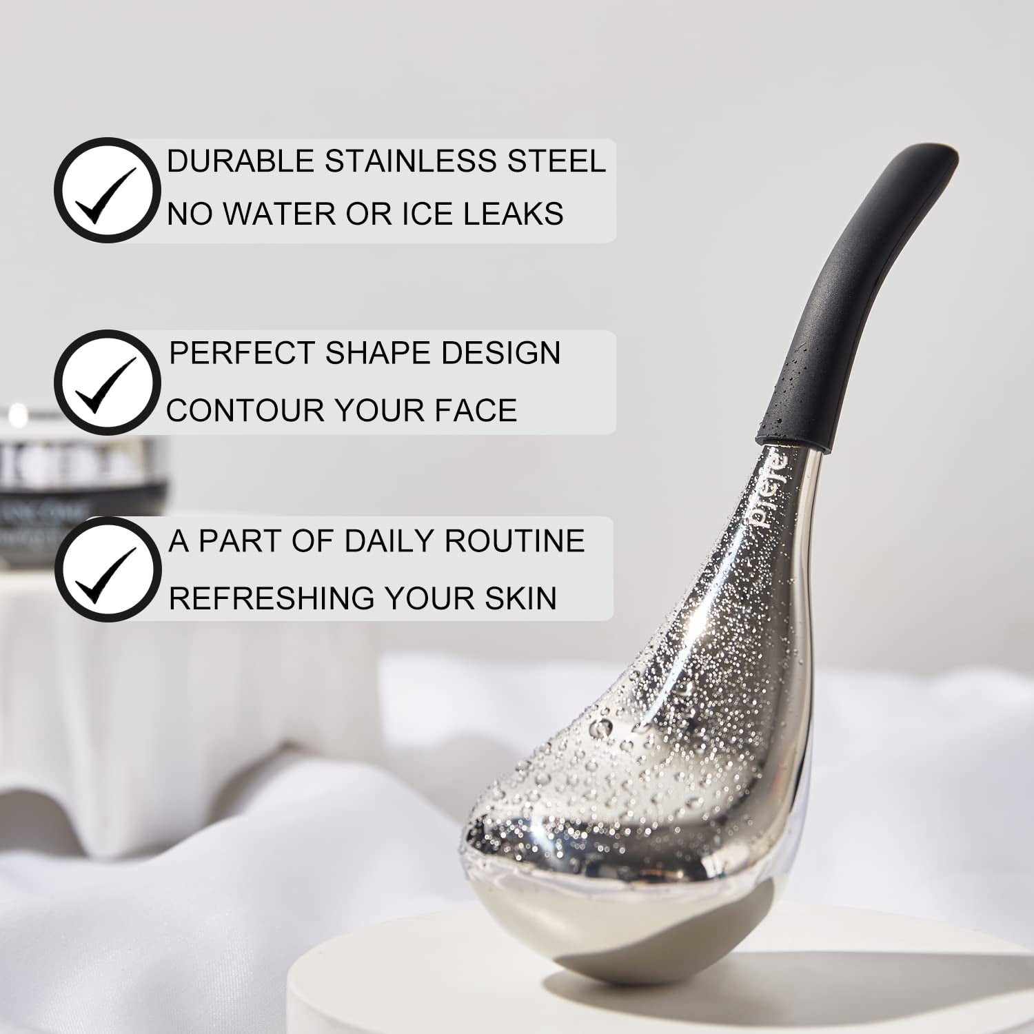 Stainless Steel Ice Globes Facial Massager for Skin