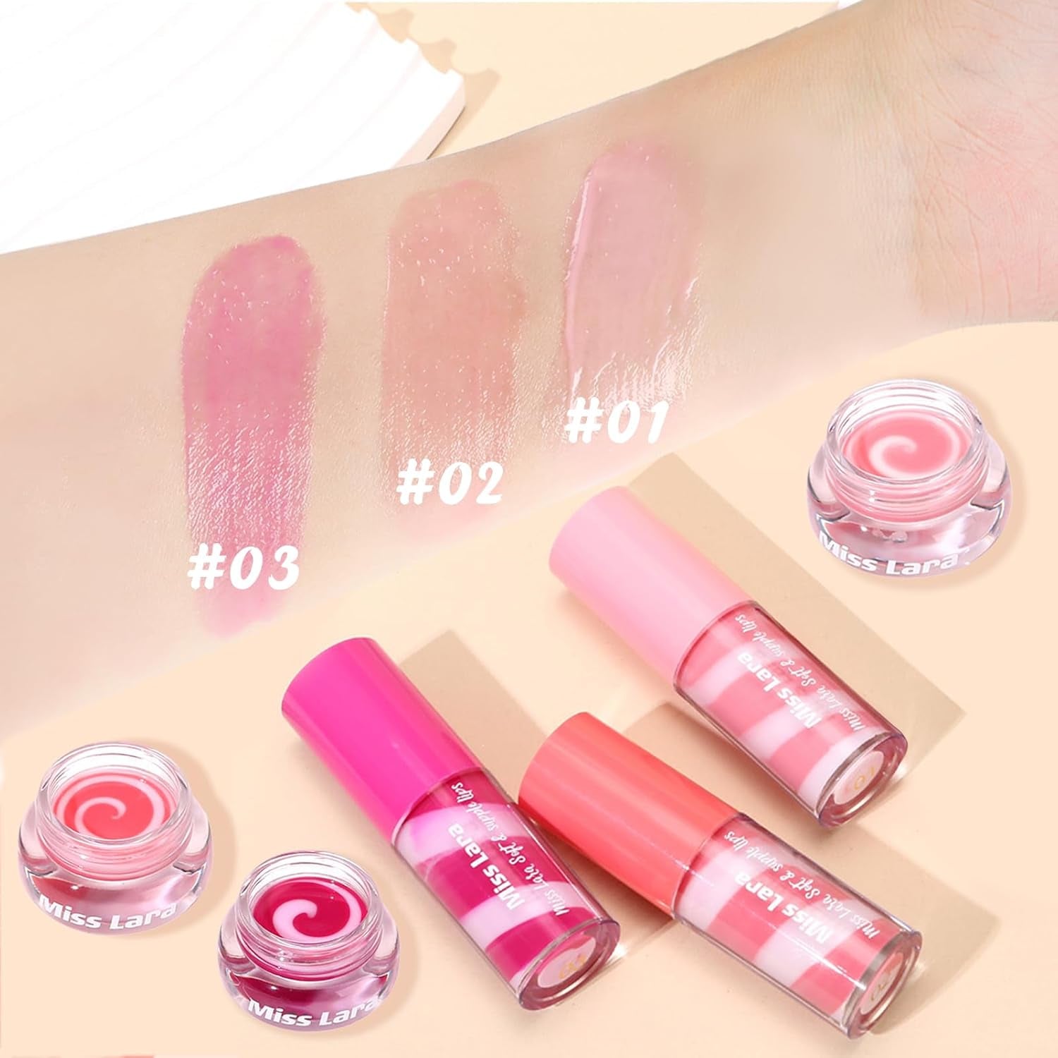 Lip Gloss & Plumper Set – Moisturizing, Dewy, Long-Lasting